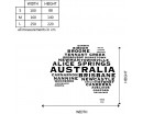 Carte de l'Australie